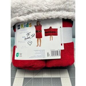 BIG‎ Kids Hooded Bath Wrap To Baby Jet Santa Costume Towel 25in x 50in